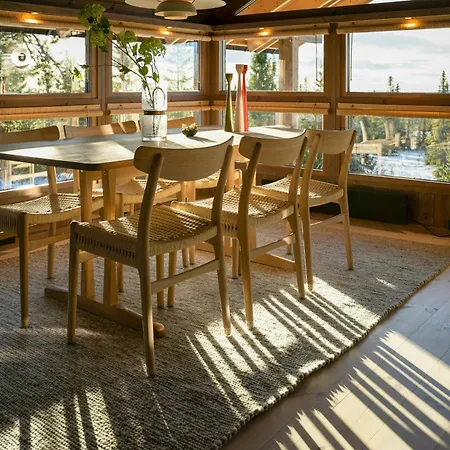 Design Cabin With Panoramic Views Near Sjusjoen Holiday home Mesnali