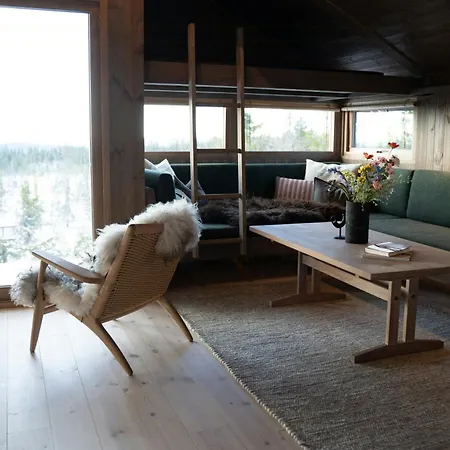 Design Cabin With Panoramic Views Near Sjusjoen Holiday home