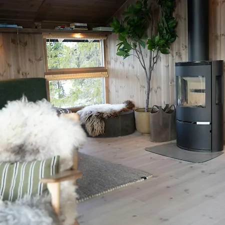 Design Cabin With Panoramic Views Near Sjusjoen